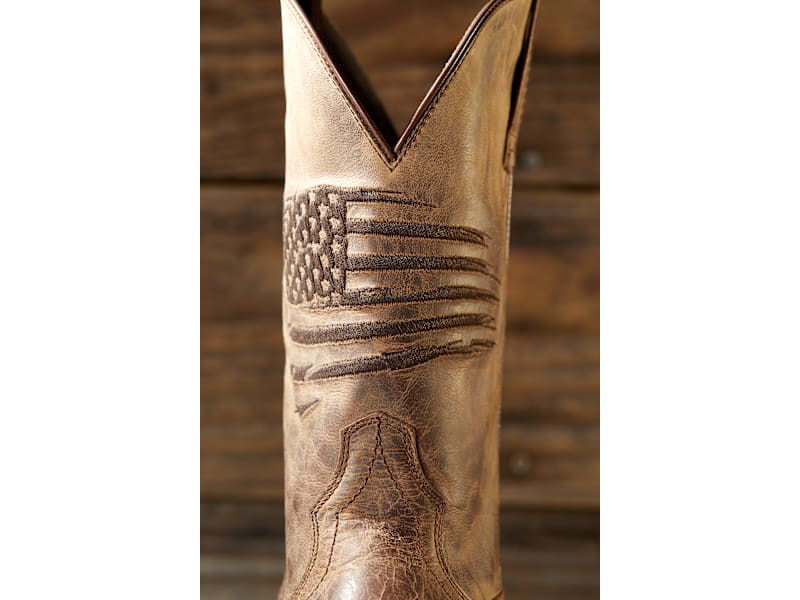 western ウエスタン　241C Ariat Men's Circuit Patriot Western Boots - Weathered Tan