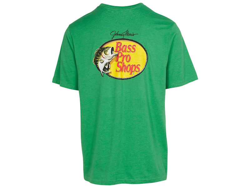 BASS PRO SHOPS フィッシングシャツ グリーン M（L） Bass Pro Shops® Men's Woodcut Logo Short-Sleeve Pocket T