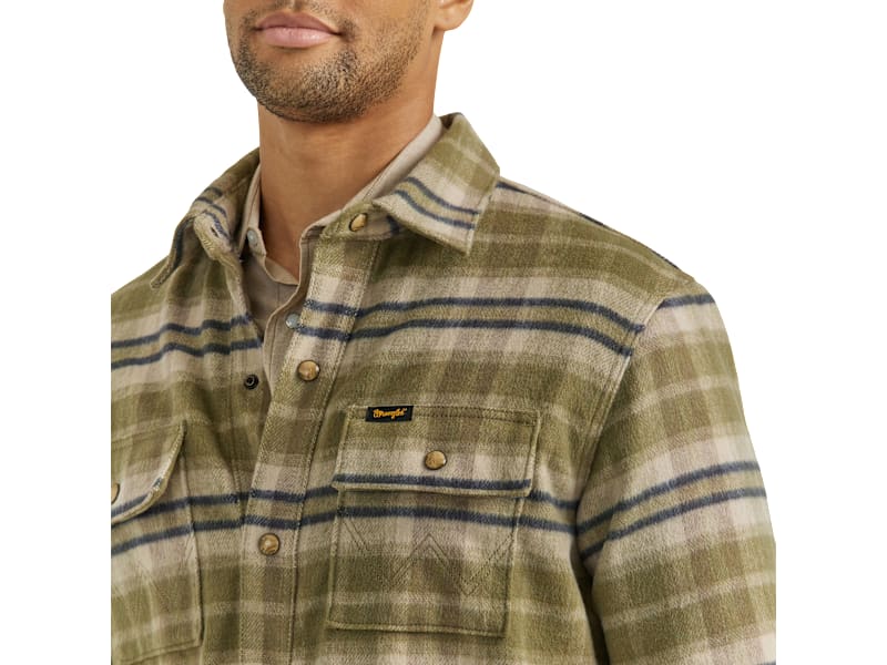 トップス Men's Plaid Quilted Thick Shirt SG Quilted Shirt Jacket - Kiwi Plaid – Southern Gents