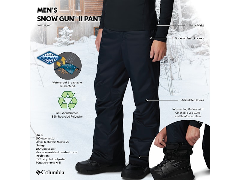 Columbia Ski Pants Black スノーボードパンツ L 黒 Columbia Snow Pants Black Snowboard Ski Youth sz S
