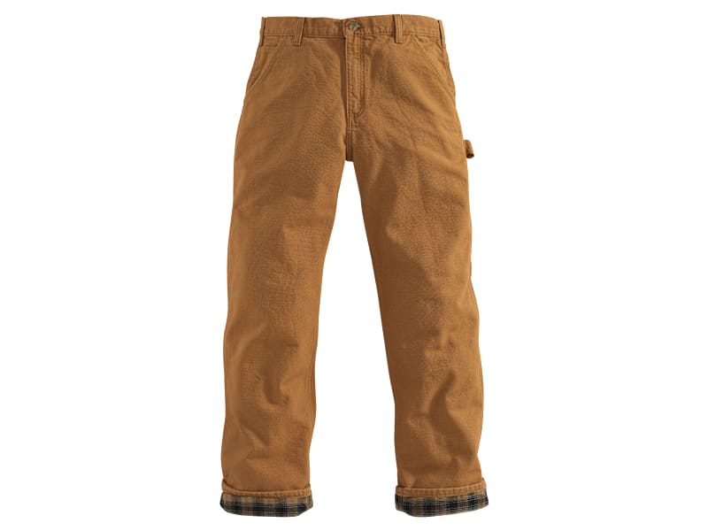 Carhartt Flannel-Lined Duck Dungarees for Men Cabela's