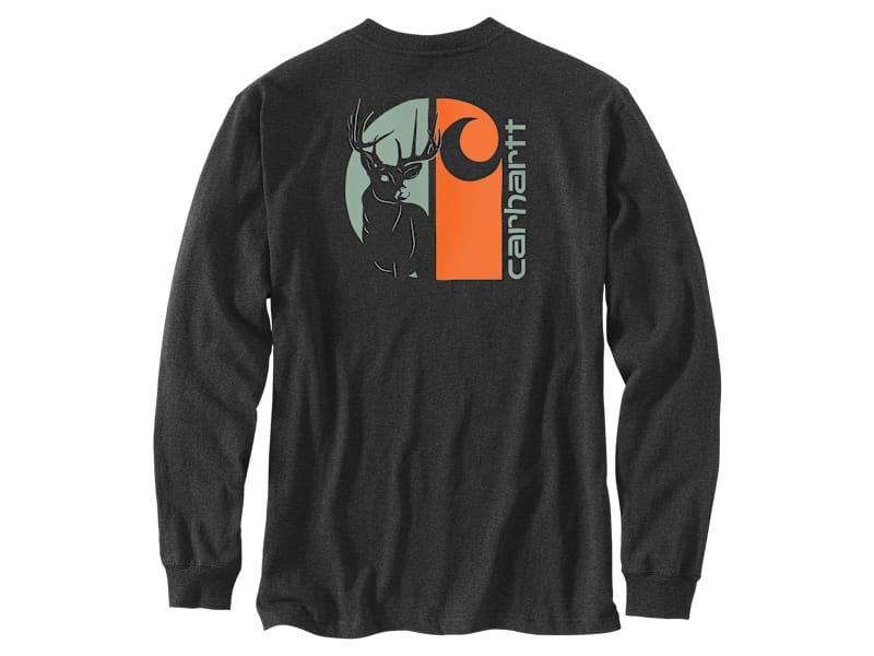 Carhartt Loose-Fit Heavyweight Deer Graphic Long-Sleeve