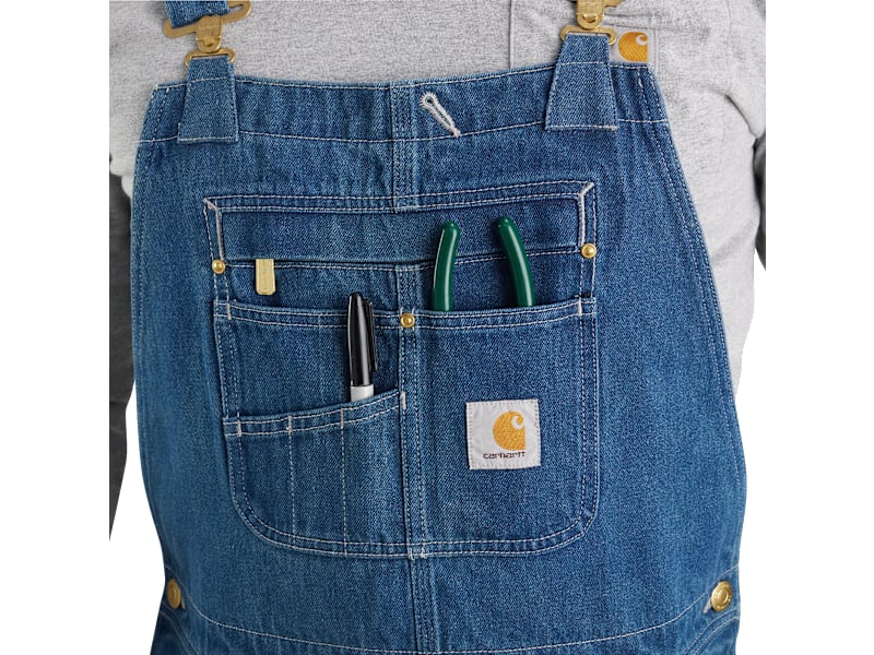 パンツ Carhartt Denim Overall Rugged Flex® Denim Bib Overalls | Carhartt Reworked