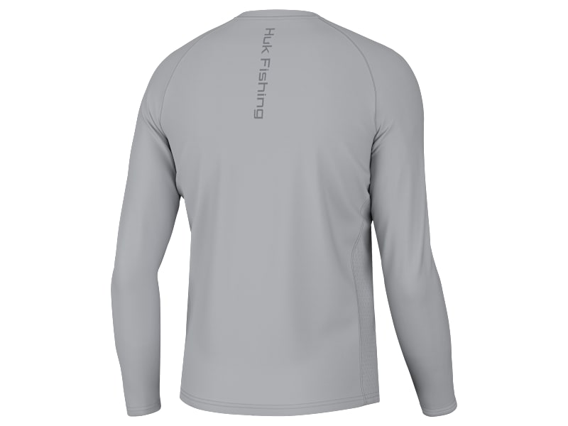 Huk Fishingフィッシングシャツ グレー M （L） Pursuit White Fishing Performance Crew – Huk Gear