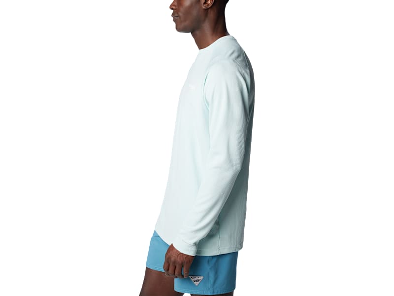 Chemise Columbia PFG Omni-ombre Manches Longues Fleurie – Taille M, Pêche
