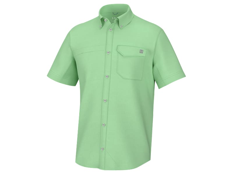 Huk Tide Point Button-Up Short-Sleeve Shirt for Men | Bass