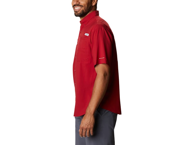 Columbia Collegiate PFG Tamiami Short-Sleeve Button-Down Shirt for Men