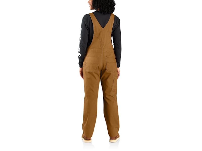 Carhartt Rugged Flex Loose-Fit Canvas Bib Overalls for Ladies