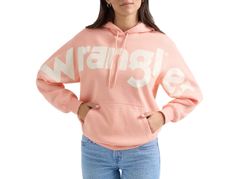 Wrangler Retro Bold Logo Long-Sleeve Hoodie for Ladies