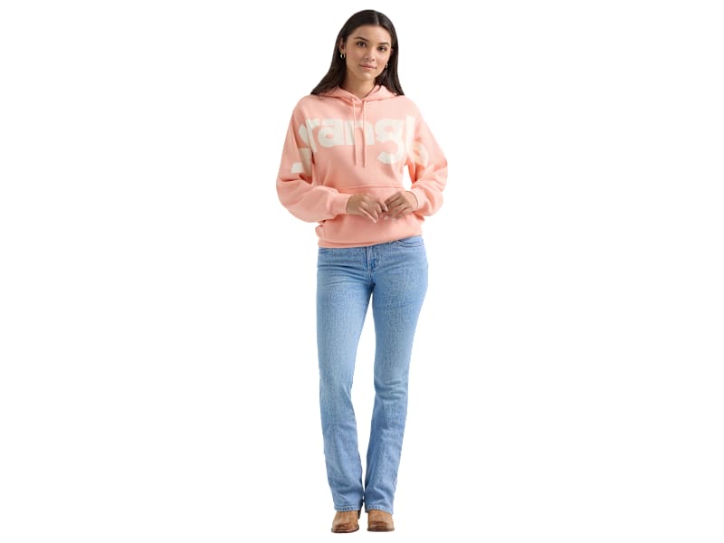 Wrangler Retro Bold Logo Long-Sleeve Hoodie for Ladies