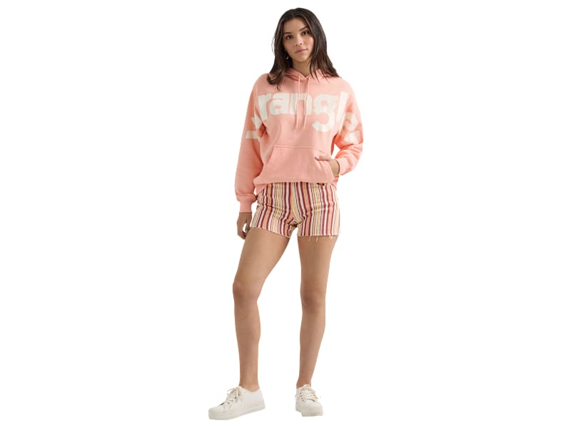 Wrangler Retro Bold Logo Long-Sleeve Hoodie for Ladies