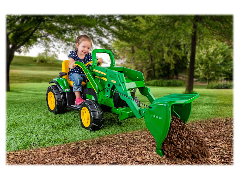 Peg Perego John Kids 12v Tractor Ground Loader Children's