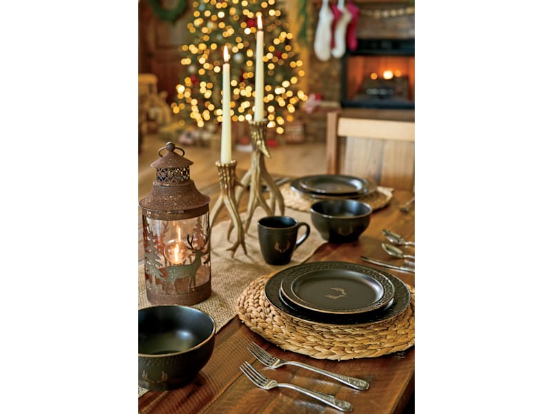 White River Home Wildlife Animal Pattern 20-Piece Flatware Set