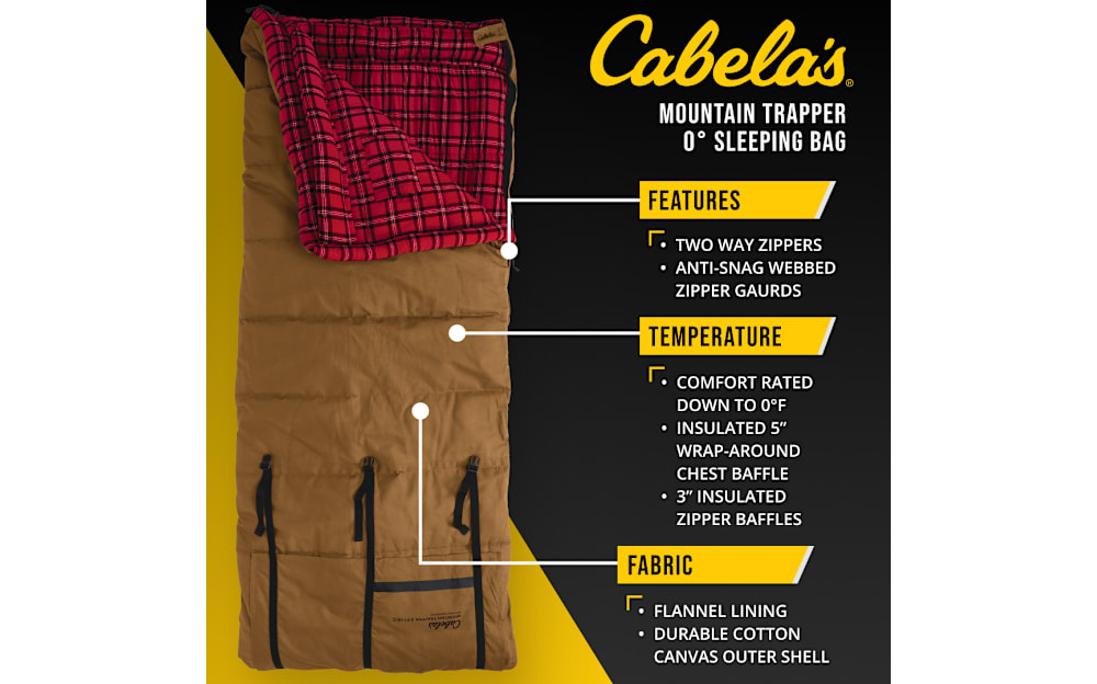 Cabela's Mountain Trapper 0°F Sleeping Bag