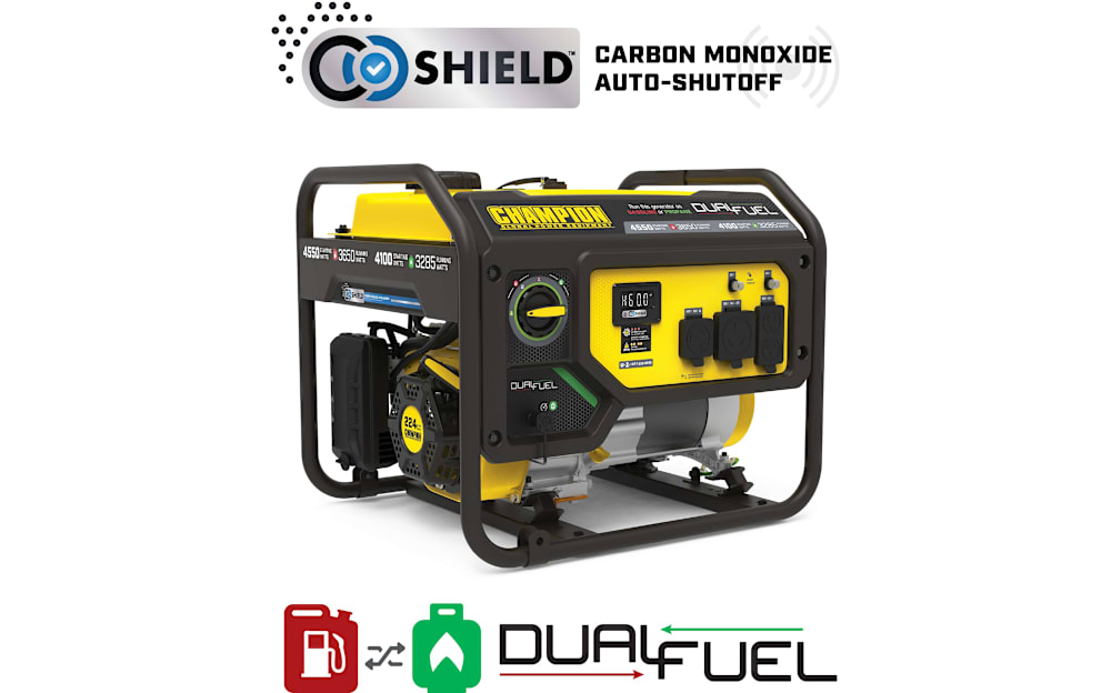 Champion Power Equipment 3650W Dual Fuel Generator with CO Shield