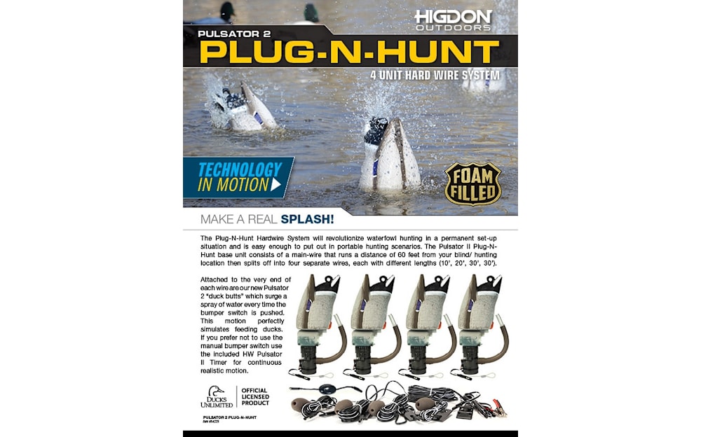 Higdon Decoys Pulsator 2 Plug-N-Hunt Motion Duck Decoy System