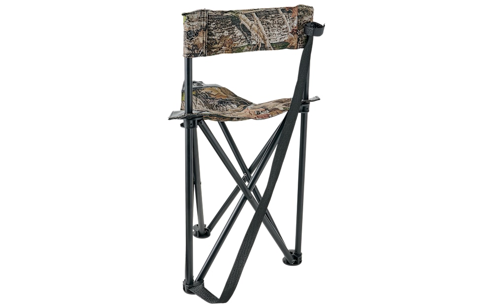 Pursuit Zonz Woodlands Camo Tripod Collapsible Hunting Stool