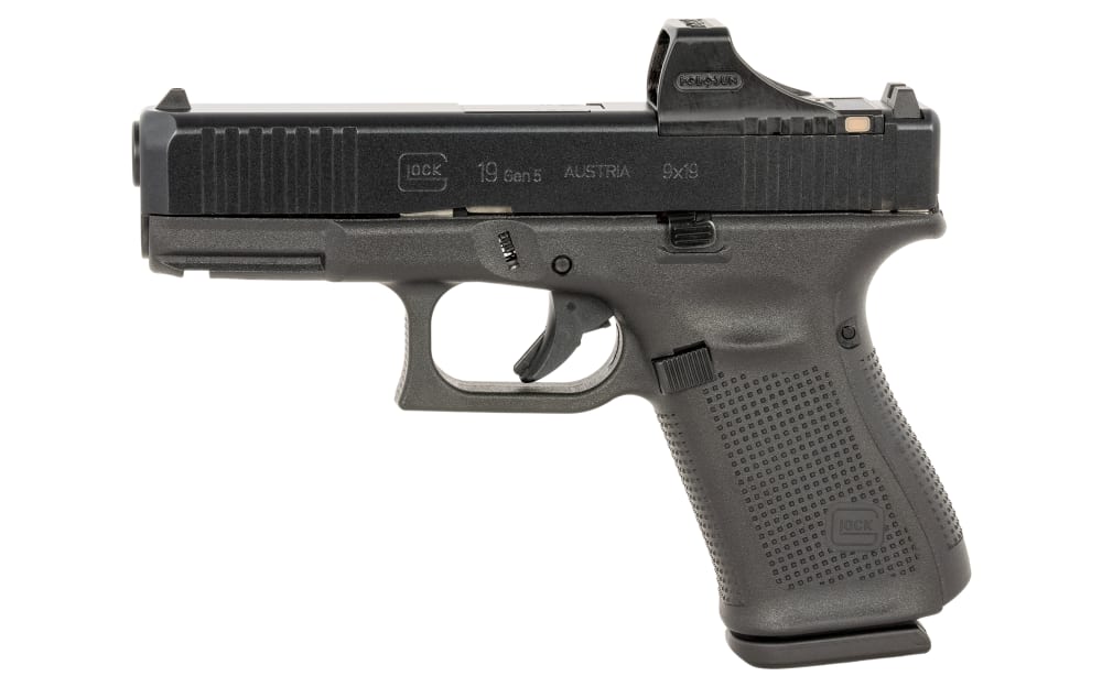 GLOCK 19 Gen5 MOS Pistol with HOLOSUN SCS Reflex Sight - 15 + 1 Round Capacity