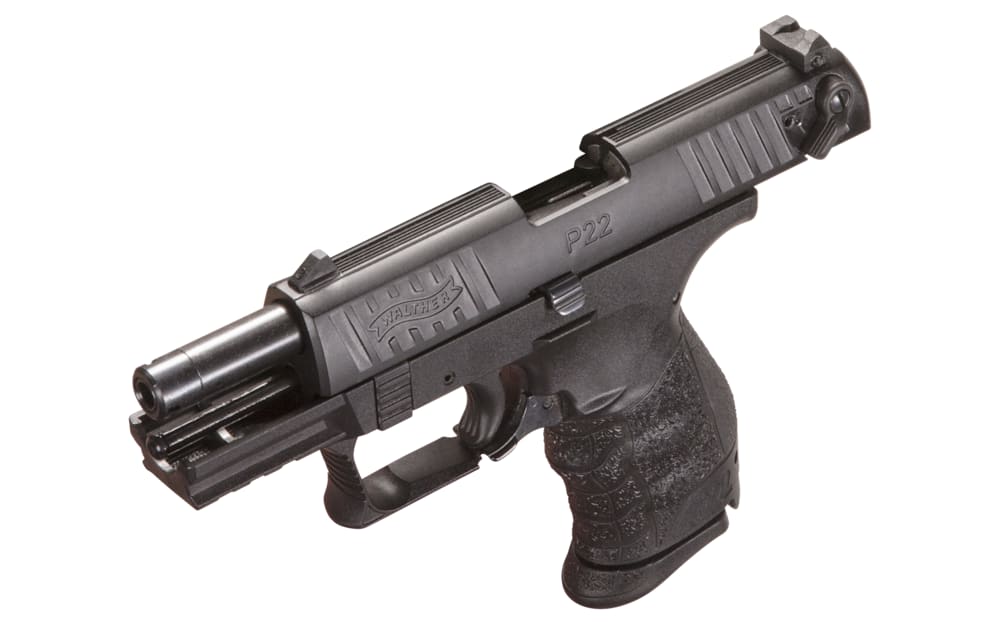 Walther P22Q Semi-Auto Rimfire Pistol - .22 Long Rifle - Black