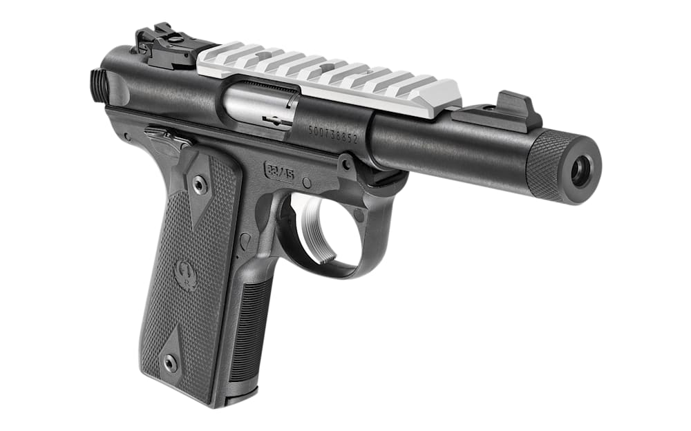 Ruger Mark IV 22/45 Semi-Auto Rimfire Pistol with Threaded Bull Barrel