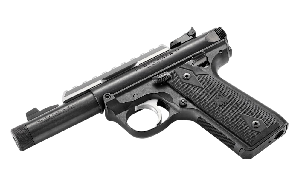 Ruger Mark IV 22/45 Semi-Auto Rimfire Pistol with Threaded Bull Barrel