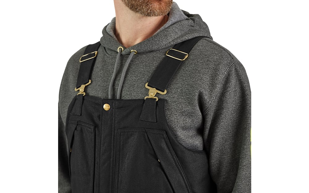 Carhartt Firm Duck Extreme-Warmth Loose-Fit Insulated Bib Overalls for Men