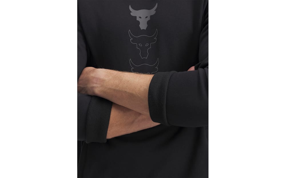 Under Armour Project Rock Rival Fleece Long-Sleeve Hoodie for Men