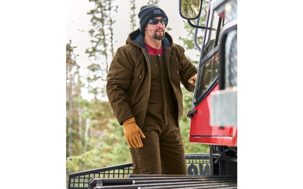 RedHead Pro Series Insulated Canvas Hooded Work Jacket for Men