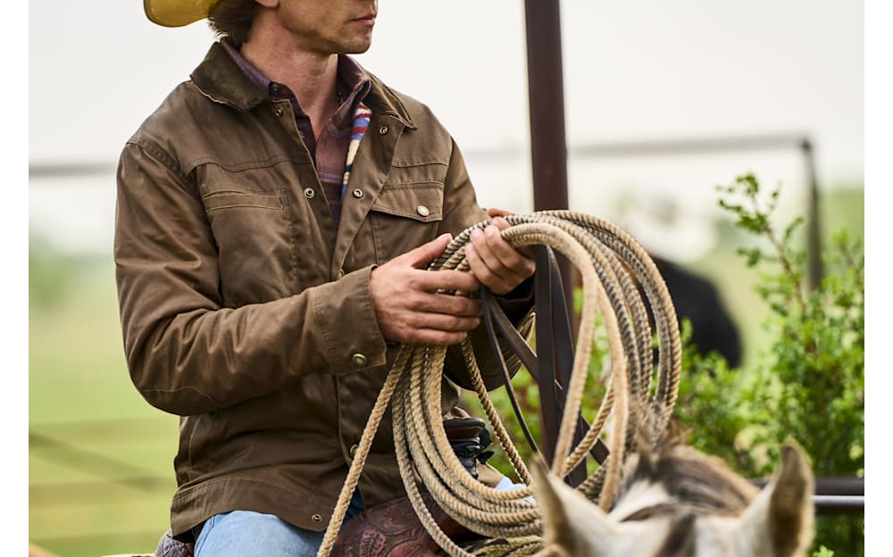RedHead Ranch Stables Waxed-Cotton Jacket for Men
