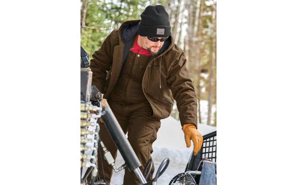 RedHead Pro Series Insulated Canvas Hooded Work Jacket for Men