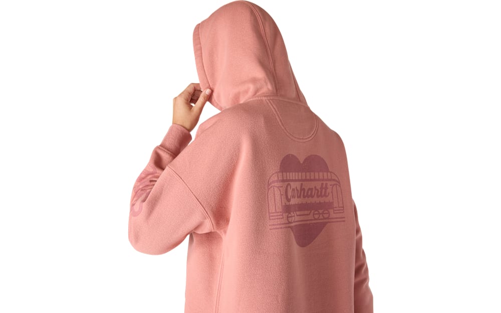 Carhartt Oversized Fit Midweight Hooded Graphic Long-Sleeve Sweatshirt for Ladies