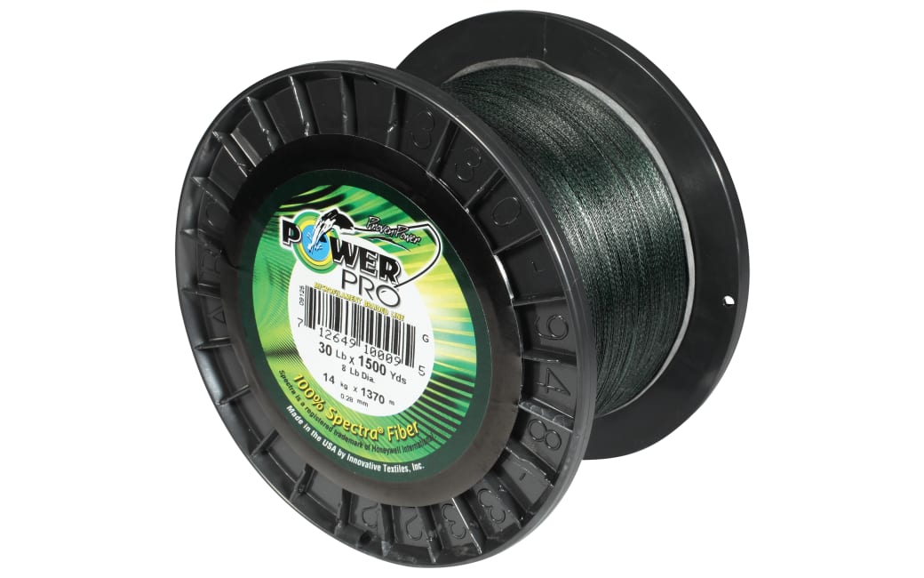 Official online store Power Pro Maxcuatro Braid Fishing Line 30 lb Test 500 Yards Moss Green ...