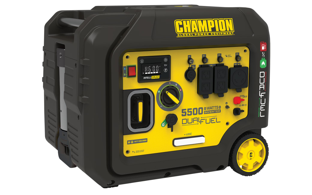 Champion 3060/3400 Watt Dual Fuel Inverter Portable Generator With