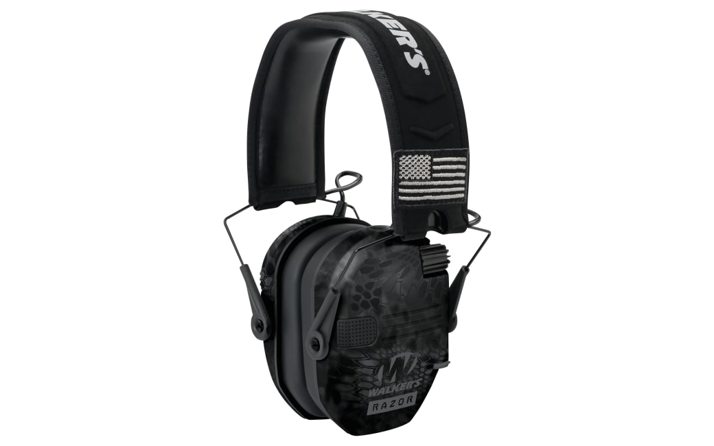 Walkers Game Ear GWPRSEMYP Razor Slim Electronic 23dB Typhoon Camo Ear