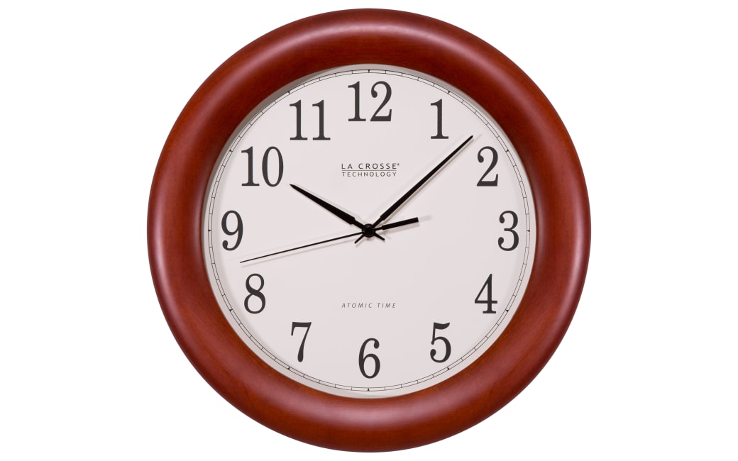 La Crosse Wood Veneer Atomic Wall Clock | Bass Pro Shops