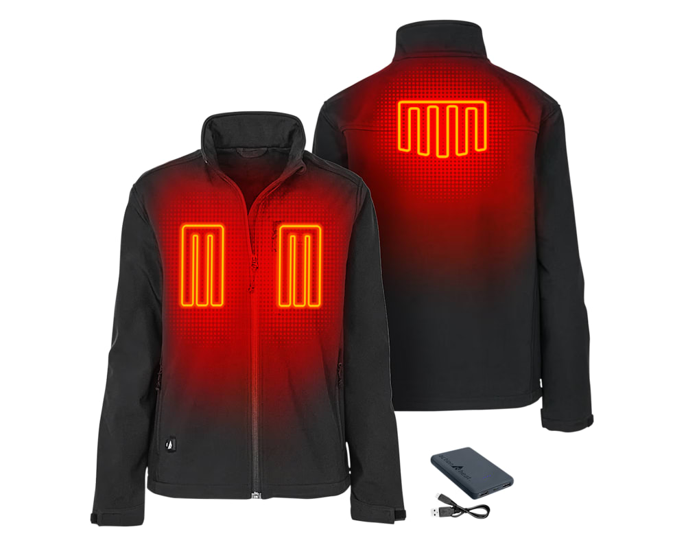 SHE Outdoor Web-Enabled 5V Battery-Heated Soft-Shell Jacket