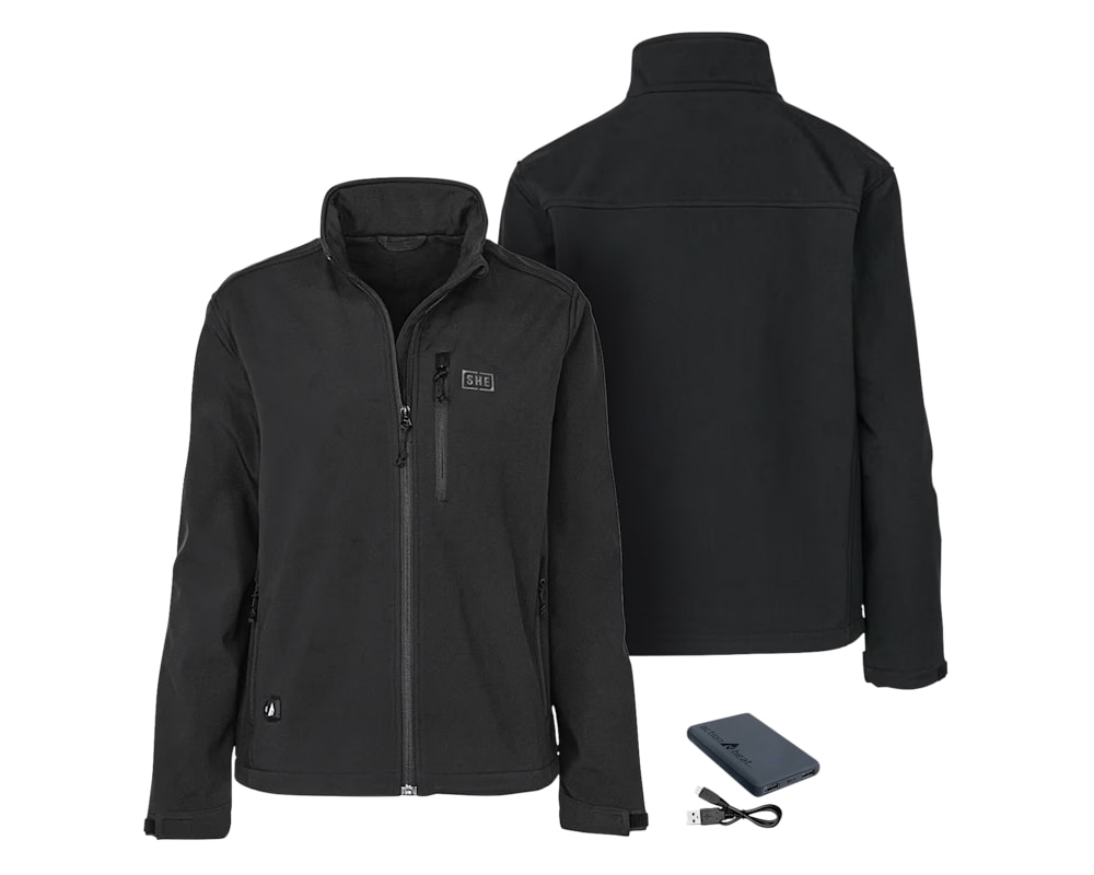 SHE Outdoor Web-Enabled 5V Battery-Heated Soft-Shell Jacket