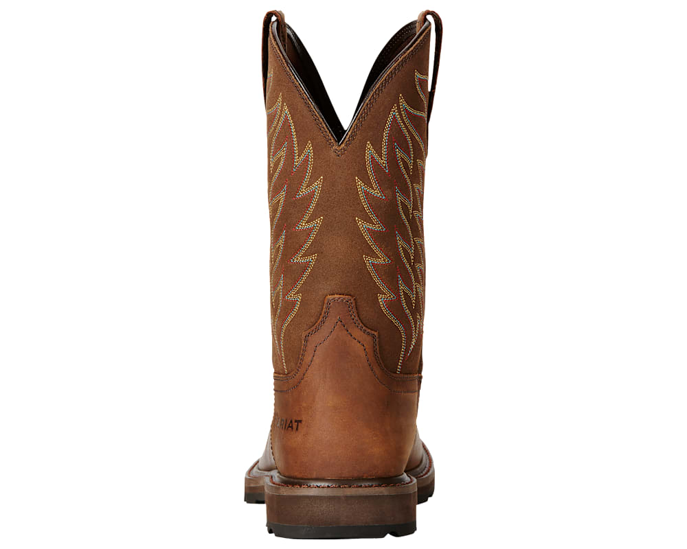 Ariat Groundbreaker Wide Square-Toe Western Work Boots for Men