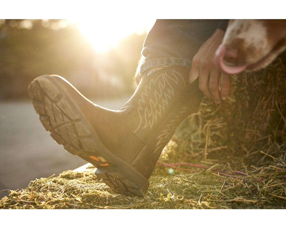 Ariat Groundbreaker Wide Square-Toe Western Work Boots for Men