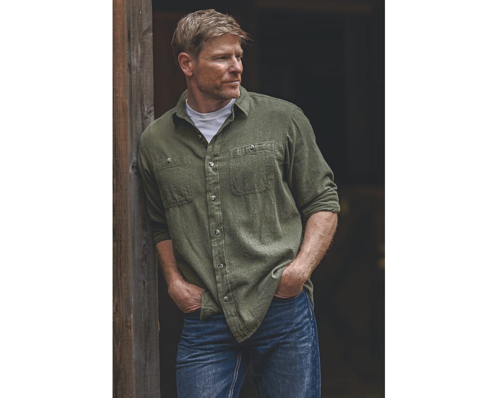 RedHead Ozark Mountain Long-Sleeve Solid Flannel Shirt for Men