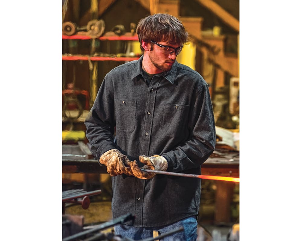 RedHead Ozark Mountain Long-Sleeve Solid Flannel Shirt for Men