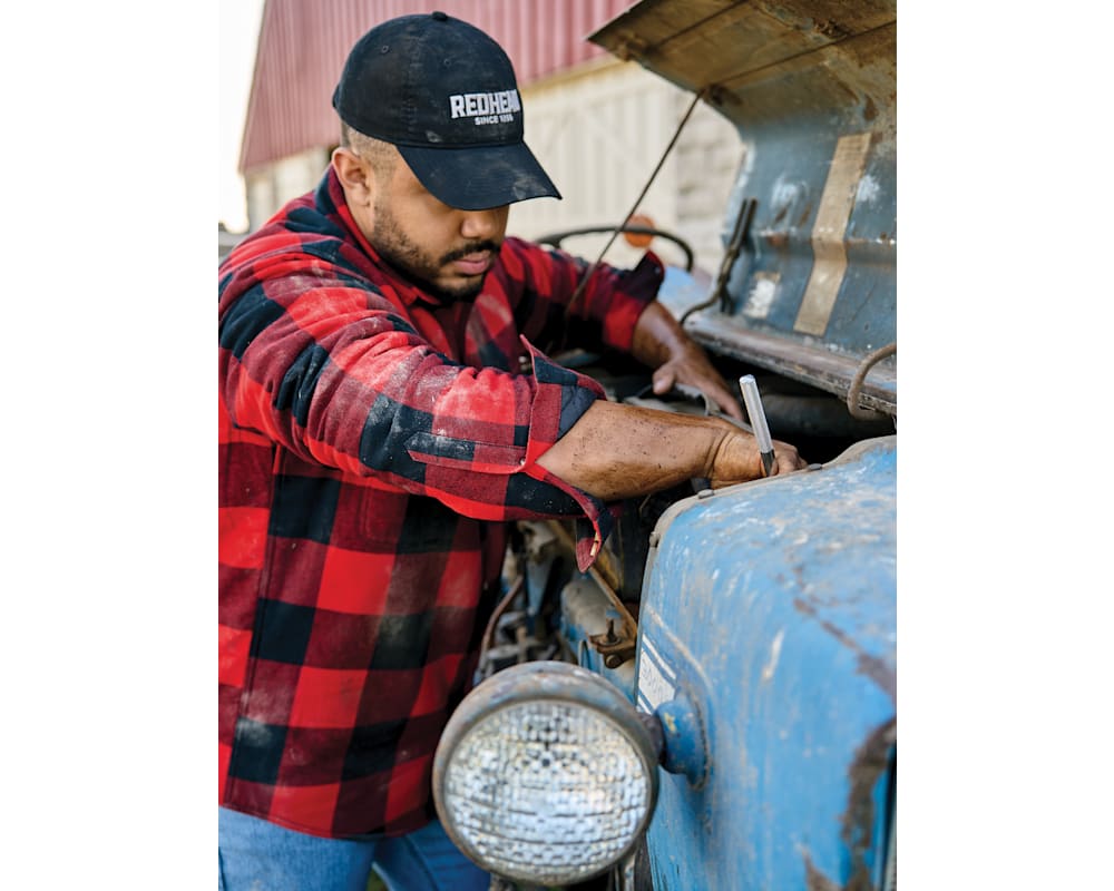 RedHead Sherpa-Lined Plaid Long-Sleeve Shirt