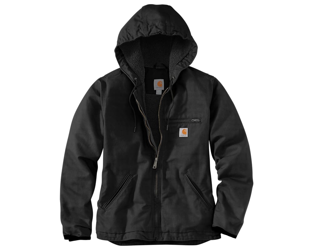 Carhartt Loose-Fit Washed Duck Sherpa-Lined Jacket for Ladies