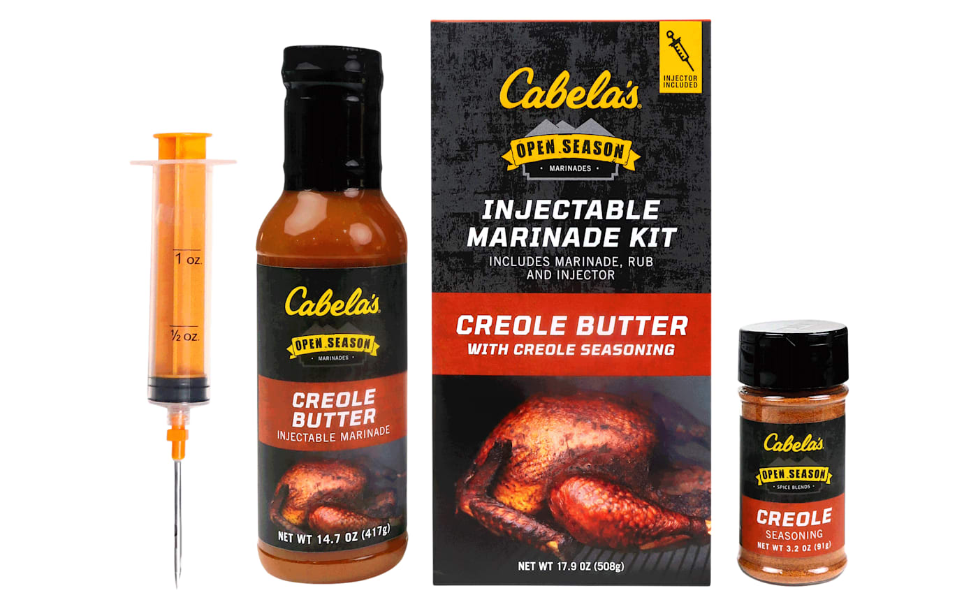 Cabela's Creole Butter with Creole Seasoning Injectable Marinade Kit
