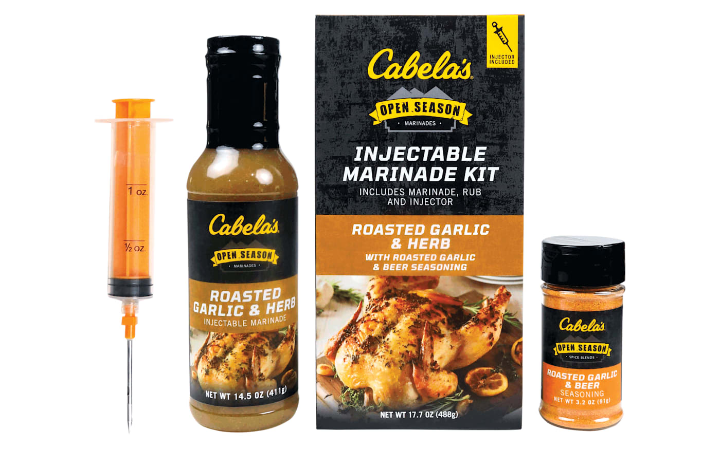 Cabela's Creole Roasted Garlic and Herb Injectable Marinade Kit