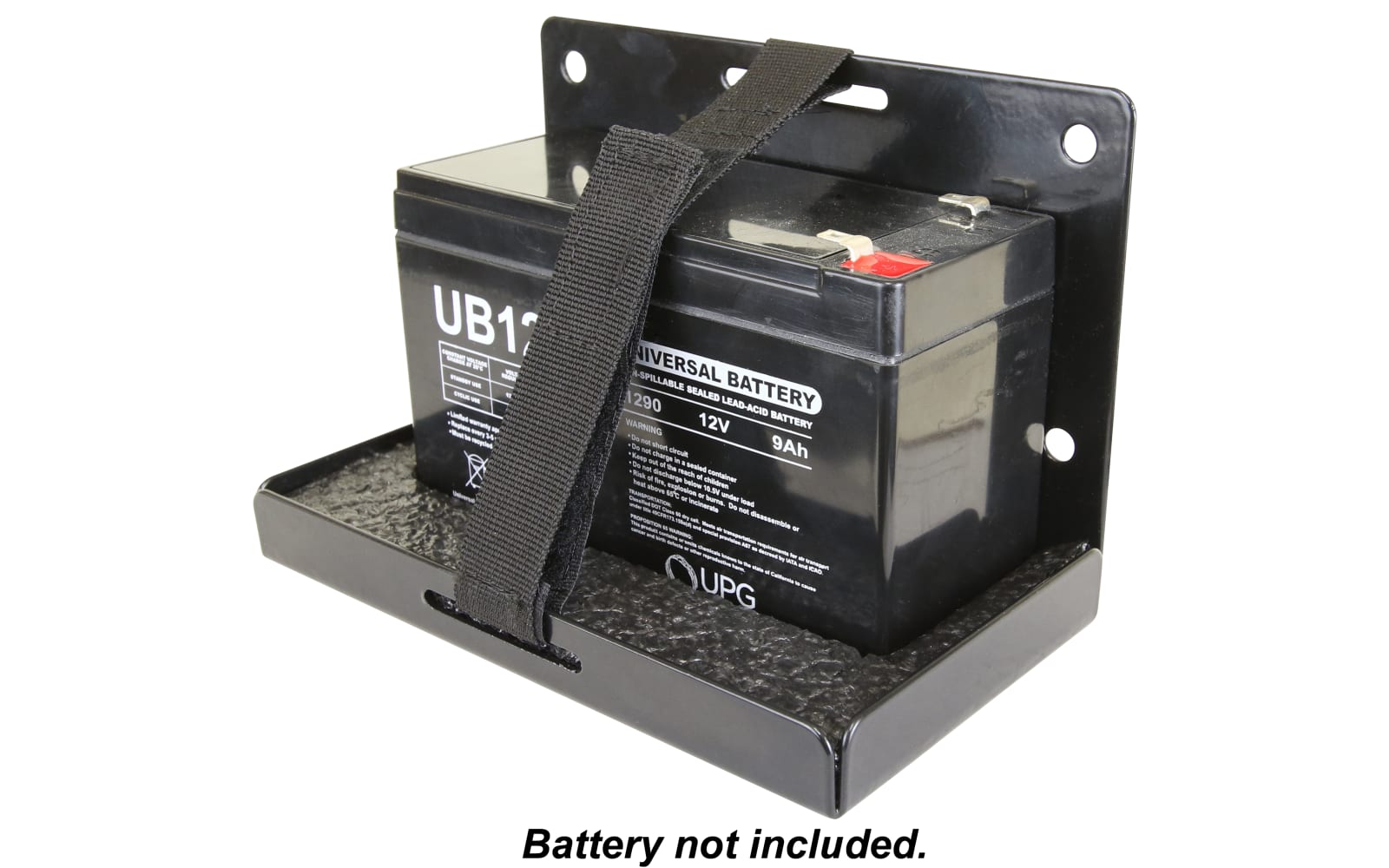 Multi one Size CLAM Corporation 108829 Battery Bracket Storage Holds Any Smaller Depth Finder Batt 