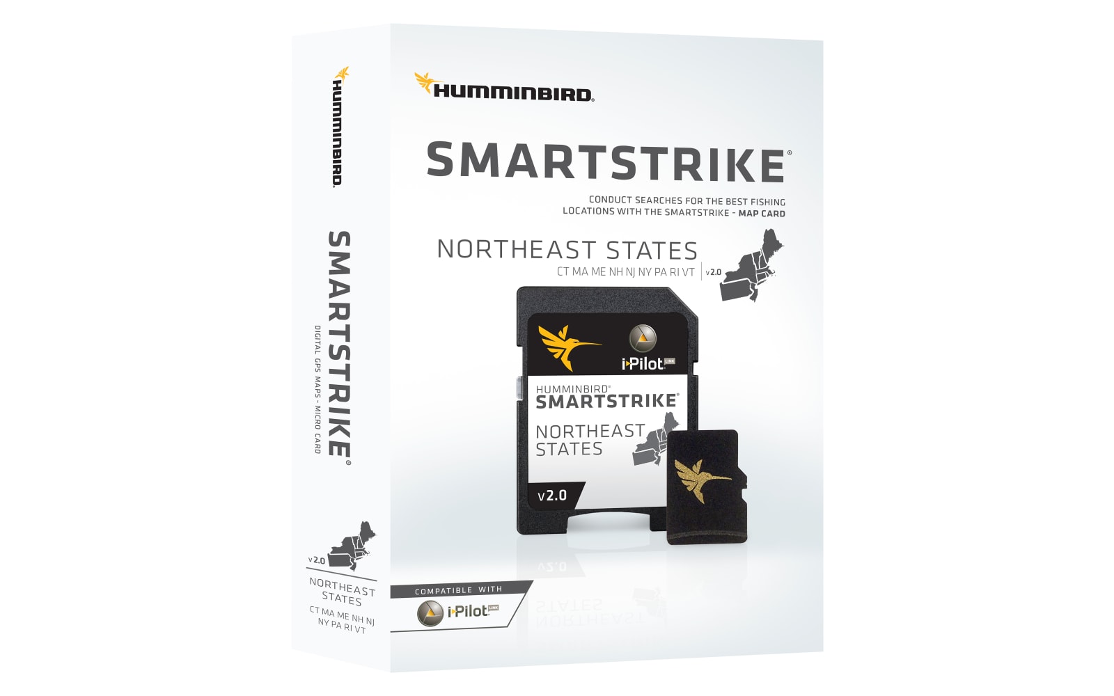 Version 4 Digital GPS Maps Micro Card Humminbird SmartStrike Midsouth States 