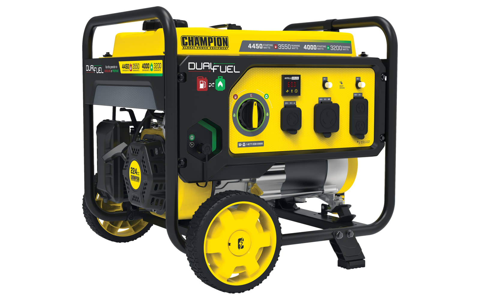 Champion 4,450W/3,550W RV-Ready Dual-Fuel Portable Generator | Bass Pro  Shops