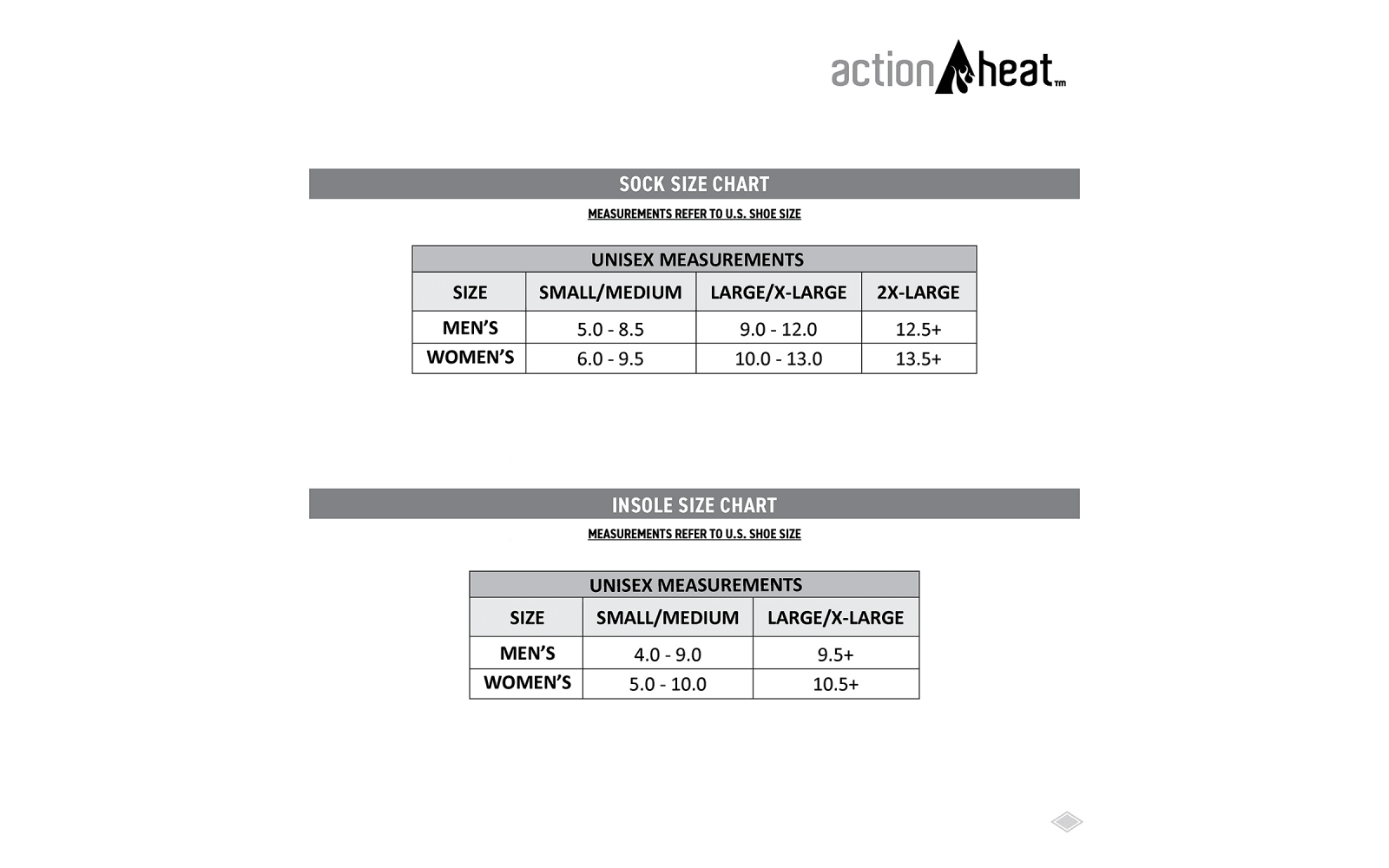 ActionHeat AA Battery-Heated Wool Socks