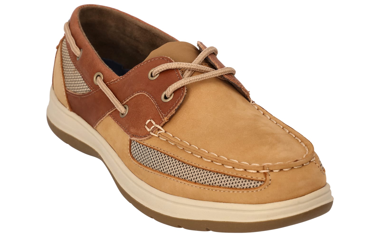 World Wide Sportsman Men's Nantucket III Boat Shoes - Tan/Beige